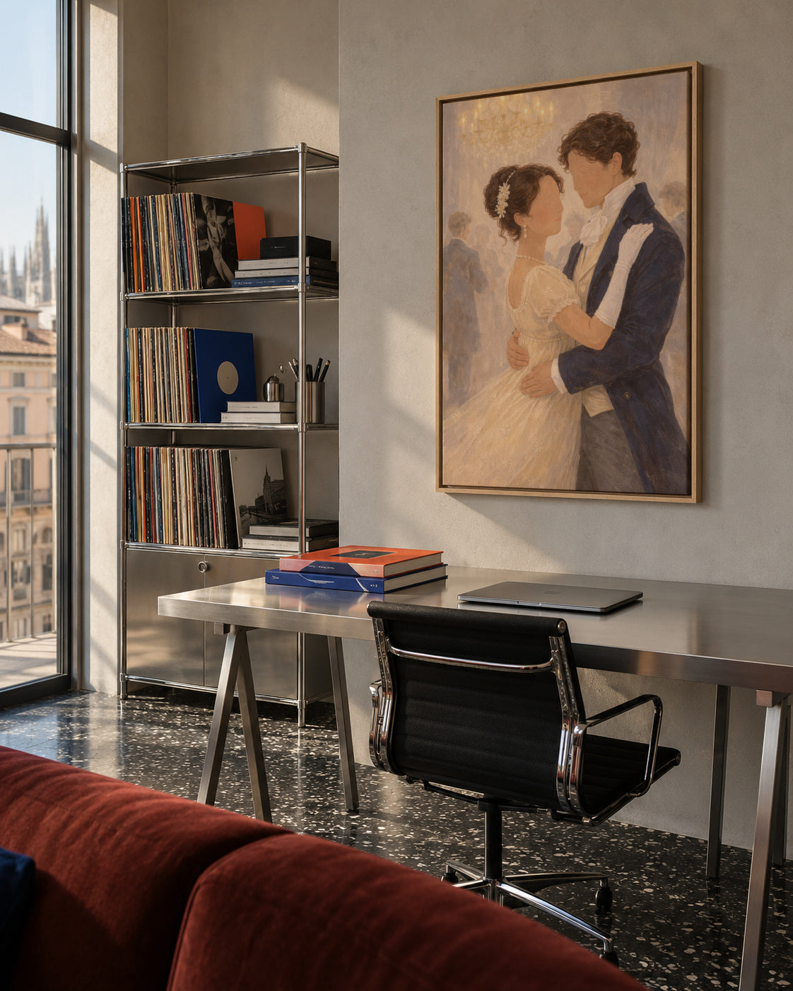 First Dance - Framed canvas in an interior