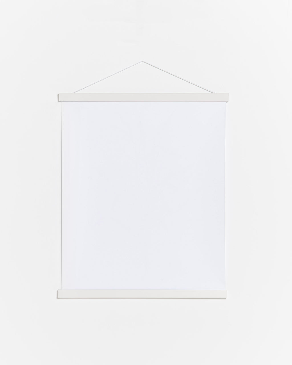 Colgador para póster de 40cm de madera y color blanco