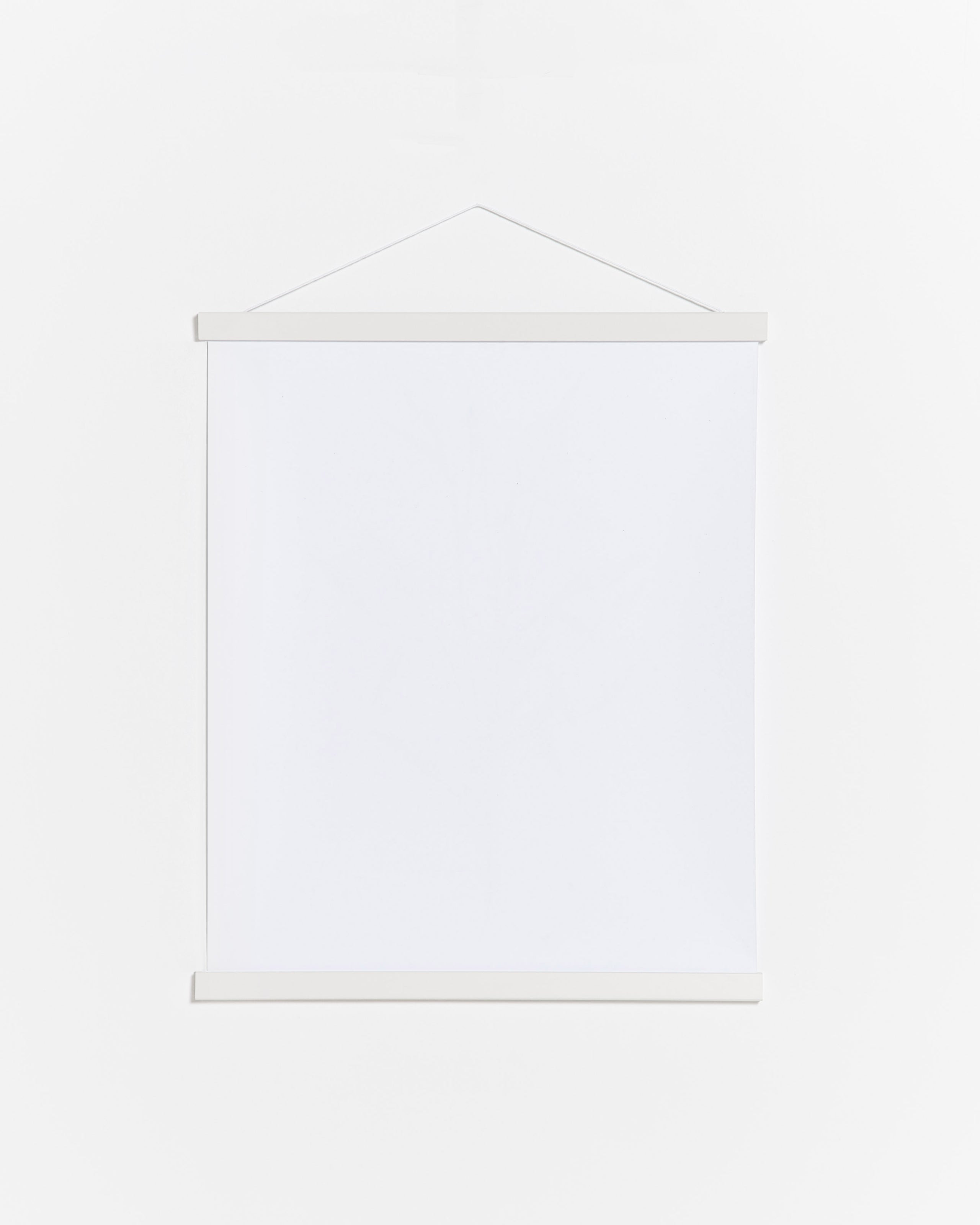 Colgador para póster de 40cm de madera y color blanco