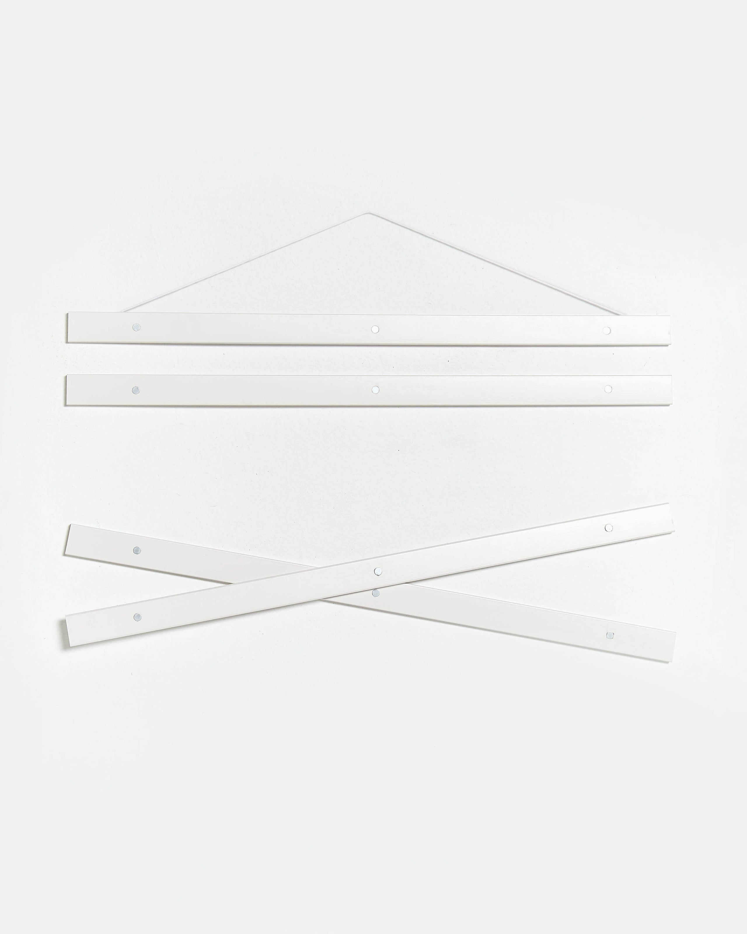 Colgador para póster de 70cm de madera y color blanco